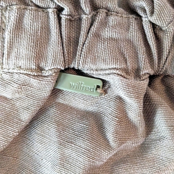 ARITZIA Wilfred Green Linen Blend Paperbag Waist Shorts Size Medium - Picture 4 of 6